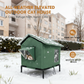 🏠 Nur für kurze Zeit: 50% Rabatt+Versandkostenfrei! 🐈 Erhöhtes Outdoor-Katzenhaus für jedes Wetter – Wasserdicht, isoliert, faltbar 🌧️