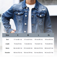 Herren-Freizeit-Denimjacke im Used-Look mit Vintage-Wäsche