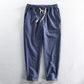👖✨ 50% RABATT! Herren Freizeithose aus Leinenmischung mit Streifenmuster – Leicht, atmungsaktiv & bequem 🍂
