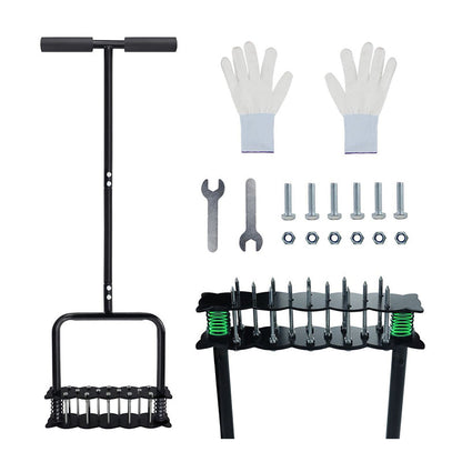 🌱 50% RABATT! ✨ Manueller Rasenbelüfter – Karbonstahl, verstellbar & effizient 🏡