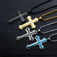 ✝️⏰ Herren-Vaterunser-Kreuz-Halskette – 50% RABATT! Edelstahl, robust & perfekt als Glaubenssymbol oder Geschenk ✨