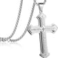 ✝️⏰ Herren-Vaterunser-Kreuz-Halskette – 50% RABATT! Edelstahl, robust & perfekt als Glaubenssymbol oder Geschenk ✨