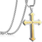✝️⏰ Herren-Vaterunser-Kreuz-Halskette – 50% RABATT! Edelstahl, robust & perfekt als Glaubenssymbol oder Geschenk ✨