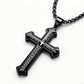 ✝️⏰ Herren-Vaterunser-Kreuz-Halskette – 50% RABATT! Edelstahl, robust & perfekt als Glaubenssymbol oder Geschenk ✨
