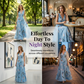🌼 Elegantes V-Ausschnitt Maxikleid mit Tulpenprint – Zeitlos, feminin, leicht & luftig.
