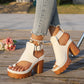 🌞NEU: Sommerkollektion mit bis zu 50% Rabatt 🛍️Damen Plateausandalen mit Zehensteg – blockabsatz, verstellbarer Riemen & breite Passform – ideal für Strand, Sommer & besondere Anlässe