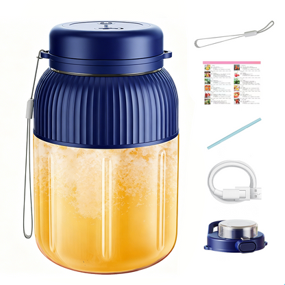 ⏳Begrenzte Zeit 50% Rabatt💥 Tragbarer Mixer 1300ml – leistungsstarker Eis-Crusher, USB aufladbar (grosse Kapazität) – perfekt für Smoothies, Shakes & Säfte – BPA-frei🥤