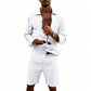 👔 NUR FÜR KURZE ZEIT 50% RABATT! ✨ Herren-Leinenhemd & Shorts Set – Lässig, Sommerlich, Luftig ✨
