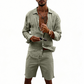 👔 NUR FÜR KURZE ZEIT 50% RABATT! ✨ Herren-Leinenhemd & Shorts Set – Lässig, Sommerlich, Luftig ✨