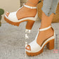 👡 50% RABATT JETZT! 👠 Damen Plateausandalen mit Blockabsatz – Gepolsterte Innensohle, Knöchelriemen & stabiler Gang – perfekt für ganztägiges Tragen, Partys oder den Urlaub ☀️
