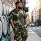 👕 50% RABATT! 🌿 Herren Camouflage-Print T-Shirt & Shorts Set – Baumwollmischgewebe, bequeme Passform & perfekt für Outdoor, Sport oder lässige Sommertage 🩳