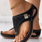 Damensandalen mit weicher Sohle und ausgehöhlter Sohle