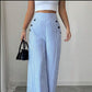 Hochtaillierte Hose mit Streifen und weitem Bein 🌟👖