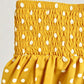 Schulterfreier Damen-Zweiteiler mit Polka Dot