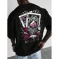 Herren-T-Shirt mit Spielkartenmotiv