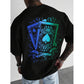 Herren-T-Shirt mit Spielkartenmotiv