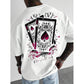 Herren-T-Shirt mit Spielkartenmotiv