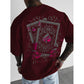 Herren-T-Shirt mit Spielkartenmotiv