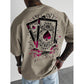 Herren-T-Shirt mit Spielkartenmotiv