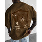 Herren-T-Shirt mit Spielkartenmotiv