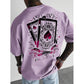 Herren-T-Shirt mit Spielkartenmotiv