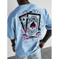 Herren-T-Shirt mit Spielkartenmotiv