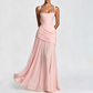 🌞 50 % RABATT AKTUELL GÜLTIG! ✨ Gelbes drapiertes Abend-Maxikleid – Schmeichelnde Taillierung, weich fallendes Material und edler Look für Partys & Urlaub 🌟