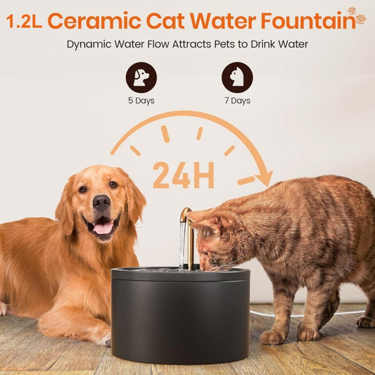 ⏰ 50 % RABATT – Nur für kurze Zeit ✨Trinkbrunnen für Katzen & Hunde 🐾 Wasserzirkulation, Leiser Betrieb & Einfache Reinigung💧