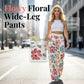 👖 🌸 Damens Palazzo-Hose mit Blumenprint & weitem Bein – Bequem, luftig & perfekt für warme Tage ✨