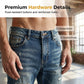 👖 🔥 Herren Patchwork Destroyed Jeans – Robust, lässig & mit individuellem Used-Look ✨