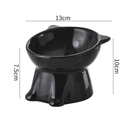 🐱 Erhöhter Kunststoff-Fressnapf für Katzen 🥣 Ergonomisches Design für Komfort beim Fressen