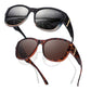 ⏰ Nur noch heute 50% Rabatt! 🕶️ Damen übergroße polarisierte Überbrillen Sonnenbrille | Modischer großer Rahmen, passt über jede Korrekturbrille für Autofahren, Urlaub & Stadtspaziergänge ✨