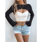 🧶 NUR FÜR KURZE ZEIT 50% RABATT! ✨ Damen Häkel-Bolero – Durchbrochenes Muster, Trompetenärmel, Cropped 🌸
