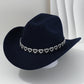 Damen Strass-Herz Cowboyhut Eleganter Französischer Jazz Fedora