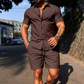 👕🩳 Men's Casual Short Sleeve Shirt & Shorts Set – 50% RABATT! Perfekt aufeinander abgestimmt – bequem, luftig, sommerlich. 🔥☀️