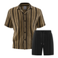 👕 🩳 Herren Freizeit-Set mit Kurzarmhemd & Shorts – Leicht, bequem & perfekt für warme Tage ☀️ ✨
