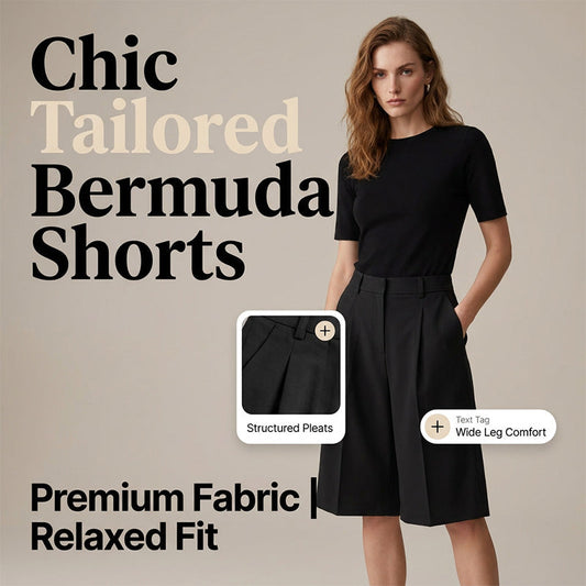 Damen Loose Fit Bermuda-Shorts
