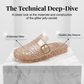 👡 JETZT 50% RABATT! ✨ Damen Glitzer-Slides – Funkelnd & gepolstert – Leicht, perfekt für Strand oder Alltag – Glamouröses Slip-on-Design 🌸