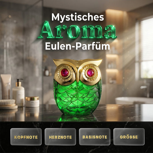 🔥50% Rabatt🔥 Exquisite Eulenförmige Parfümflasche – Luxuriöses Eau de Parfum mit Kaffee, Jasmin & Vanille ✨ 100 ml