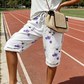Damen Casual Cropped Hose