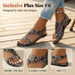 Damen Ethnische Flache Slide-Sandalen