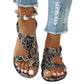 Damen Ethnische Flache Slide-Sandalen