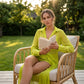 👗✨ Elegantes Damen Chiffon-Set – Transparente Langarm-Strickjacke & Highwaist-Shorts | Ultraleicht, Atmungsaktiv & Perfekt für Urlaub, Strand & Resort!
