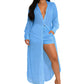 👗✨ Elegantes Damen Chiffon-Set – Transparente Langarm-Strickjacke & Highwaist-Shorts | Ultraleicht, Atmungsaktiv & Perfekt für Urlaub, Strand & Resort!