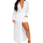 👗✨ Elegantes Damen Chiffon-Set – Transparente Langarm-Strickjacke & Highwaist-Shorts | Ultraleicht, Atmungsaktiv & Perfekt für Urlaub, Strand & Resort!