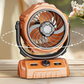 🌬️ 6-Zoll-Camping-Ventilator mit 100 Geschwindigkeitsstufen – oszillierend, mit LED-Beleuchtung, Digitalanzeige & großem Akku für Outdoor & Zuhause 🏕️