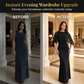 ✨ Elegantes Cape Meerjungfrau Maxikleid | Abendkleid mit Schleppe 🌹 Festlich & Glamourös