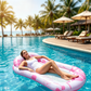 🔥 50% RABATT 🔥 Aufblasbarer Pool-Hängematte mit Mesh-Mitte | Ergonomisch, Atmungsaktiv & Tragbar – Perfekt für Sommer, Pool & Strand 🏖️💦😎