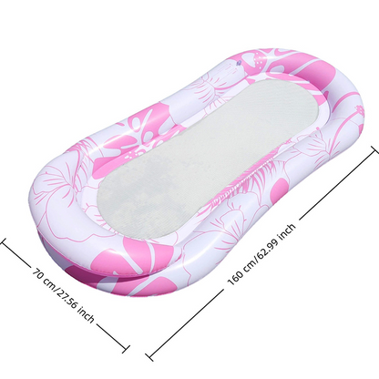 🔥 50% RABATT 🔥 Aufblasbarer Pool-Hängematte mit Mesh-Mitte | Ergonomisch, Atmungsaktiv & Tragbar – Perfekt für Sommer, Pool & Strand 🏖️💦😎