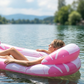 🔥 50% RABATT 🔥 Aufblasbarer Pool-Hängematte mit Mesh-Mitte | Ergonomisch, Atmungsaktiv & Tragbar – Perfekt für Sommer, Pool & Strand 🏖️💦😎